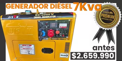 7Kva Generador Eléctrico — Go Power • Herramientas y Maquinas Industriales