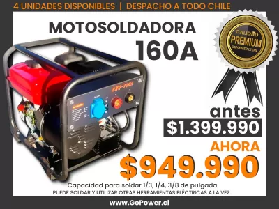 motosoldadora 160A — Go Power • Herramientas y Maquinas Industriales